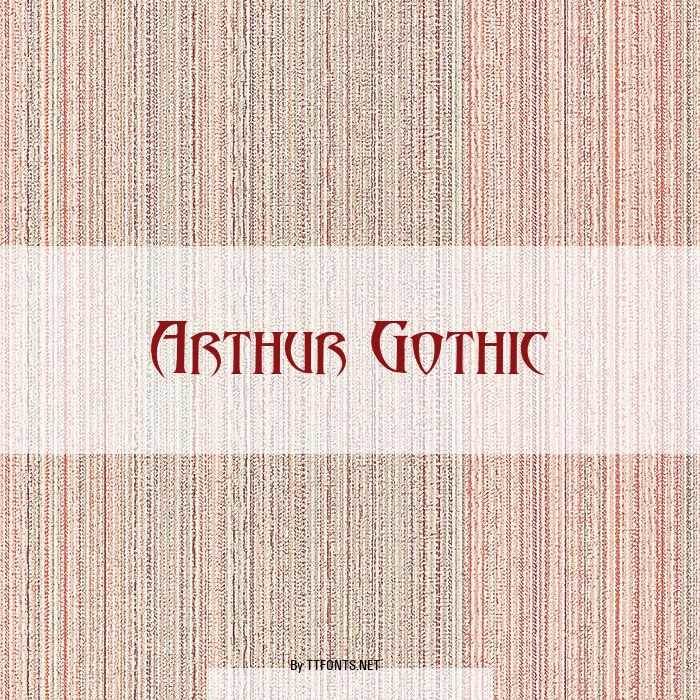 Arthur Gothic example